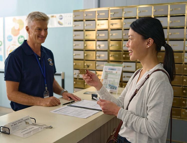 Person getting a PO Box Street Address (PBSA)