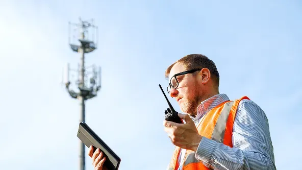 Land mapping showing parcel boundaries in relation to utility and telecommunications infrastructure