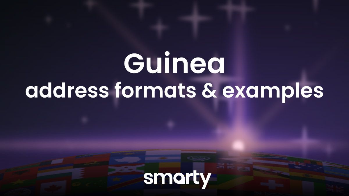 Guinea address format & Guinean mailing address examples