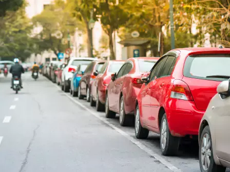 Street full of cars