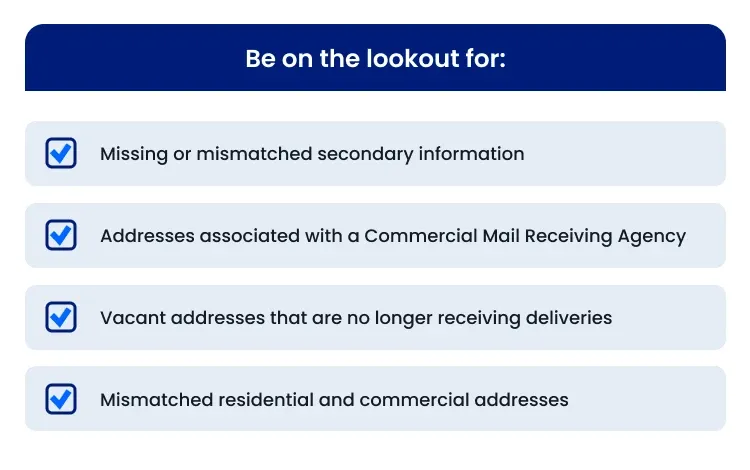Infographic showing what to look for in a identity verification data solution
