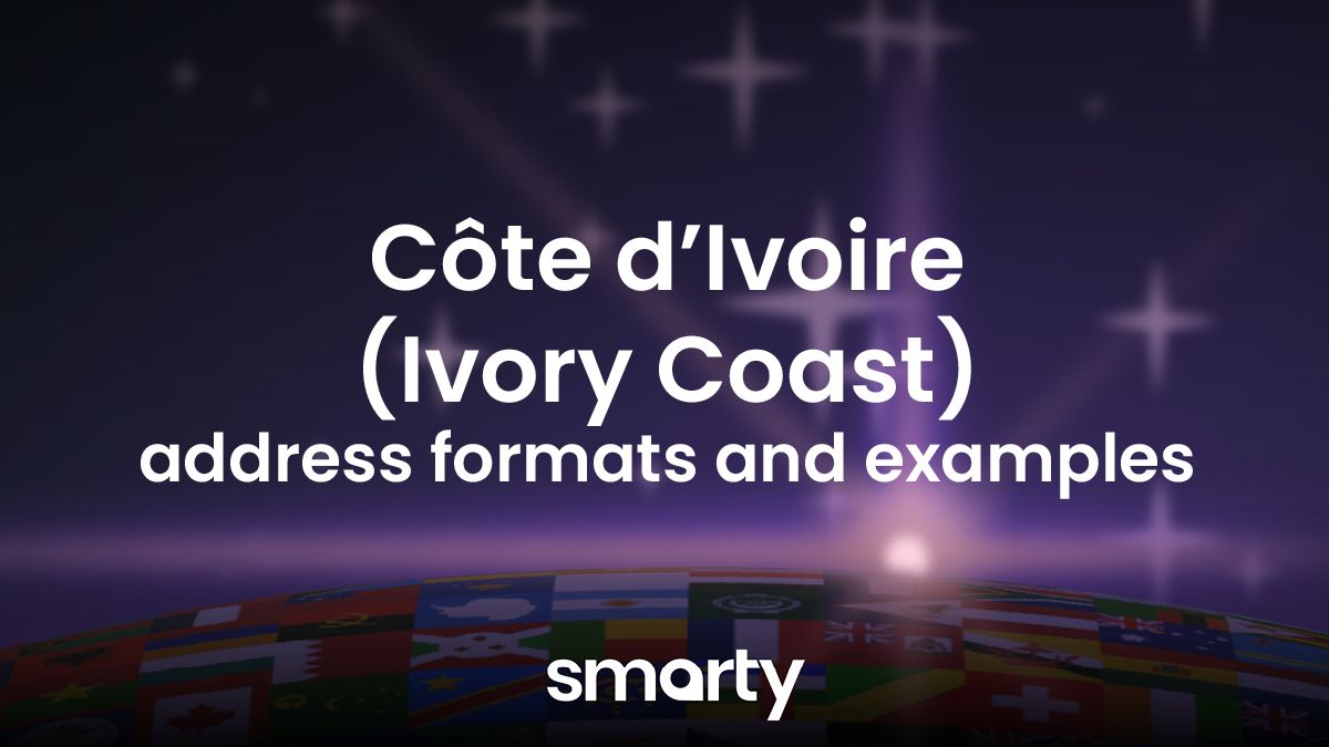 Ivory Coast address format & Ivorian mailing address examples