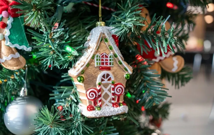 Image showing a gingerbread house ornament