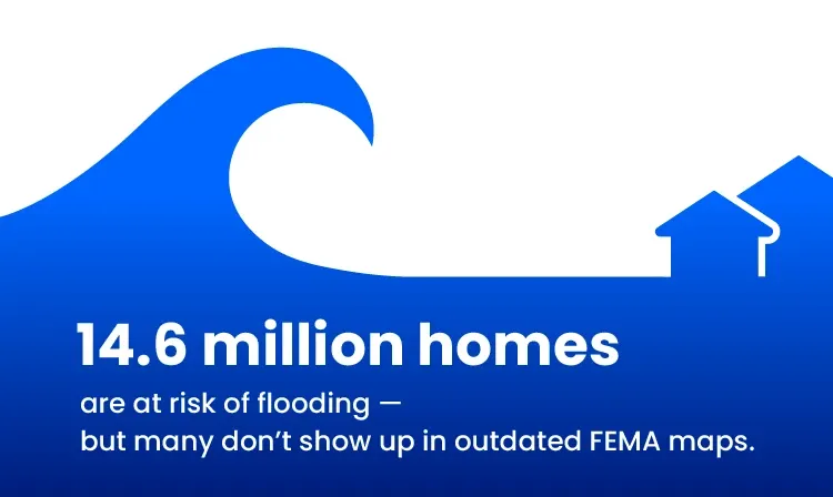 14.6 million homes are at risk of flooding