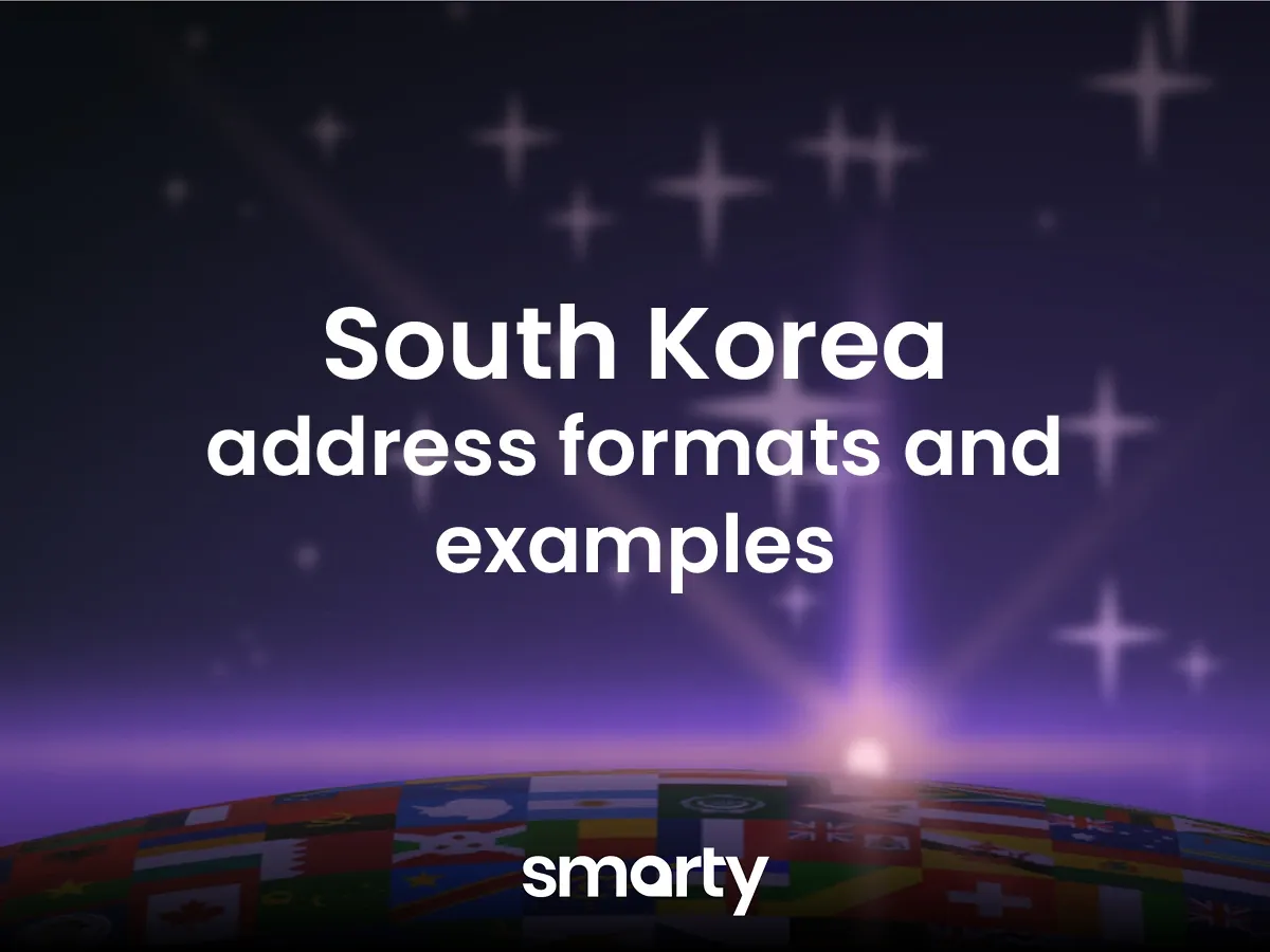 South Korea address format & Korean mailing address examples