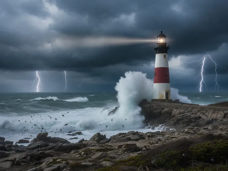 Title image displaying a lighthouse on in a storm that says, "Always on; Always Smarty: High availability design and engineering best practices"