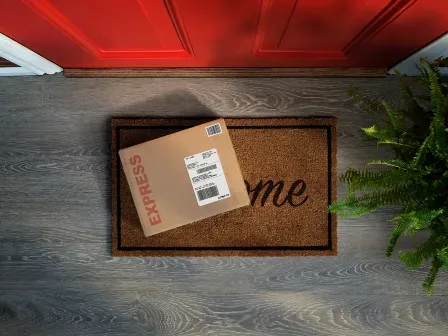 package sitting on doorstep