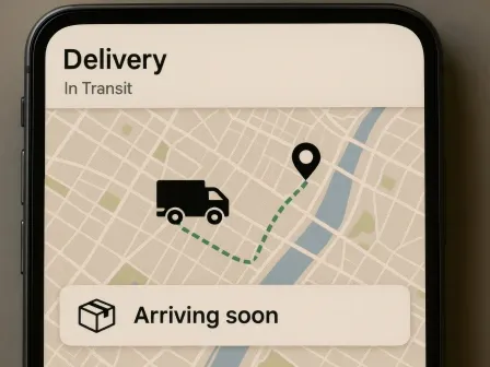 Image showing a delivery in transit.