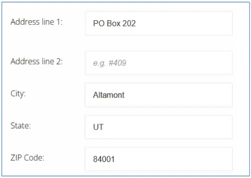 PO box example image 1