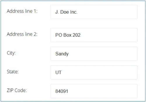 PO box example image 2