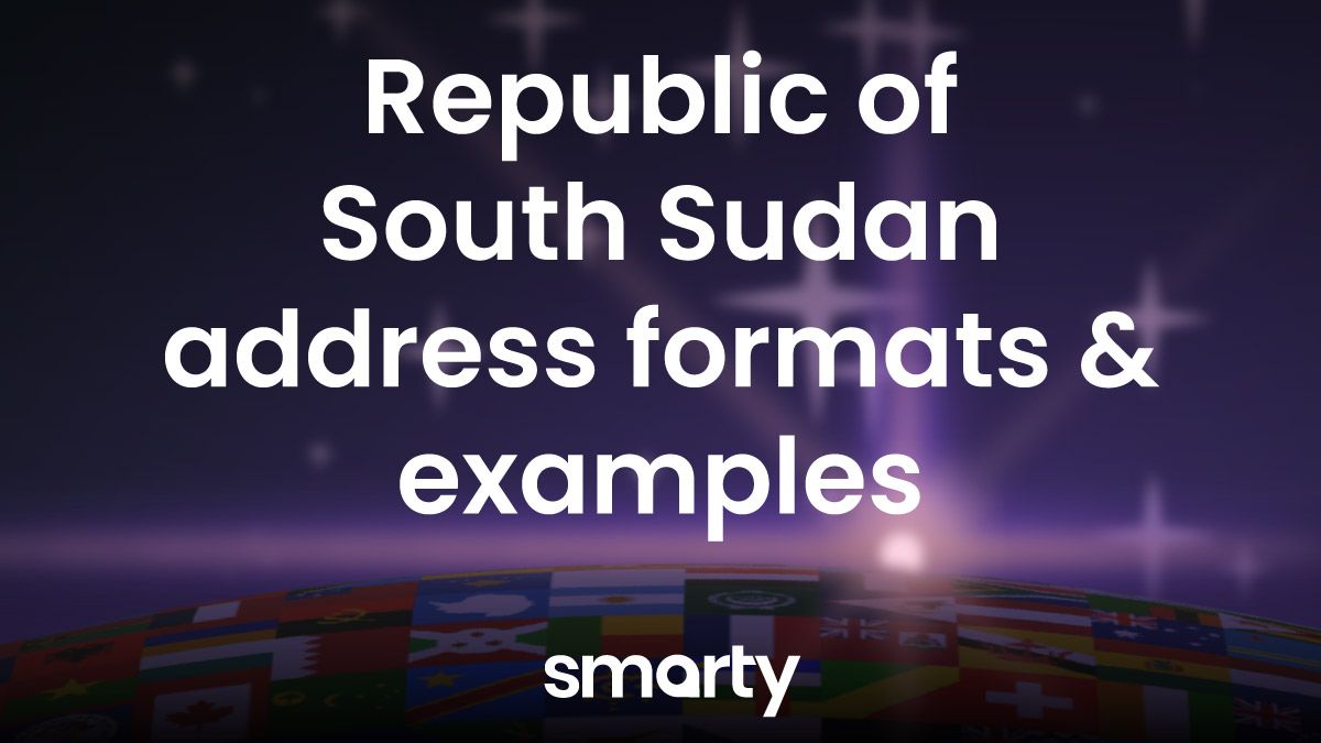 Republic of South Sudan address format & South Sudanese mailing address ...