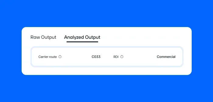 Analyzed Output