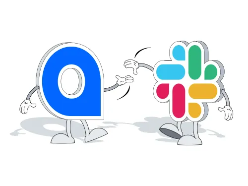 Title image of a Smarty pin high-fiving a slack icon.