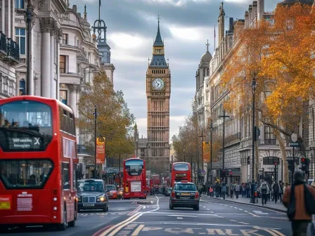 UK city scape with Big Ben