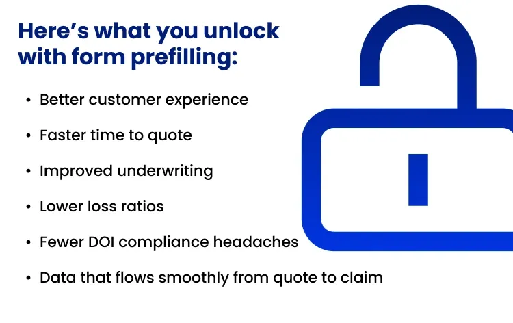 Benefits of pre-filling forms