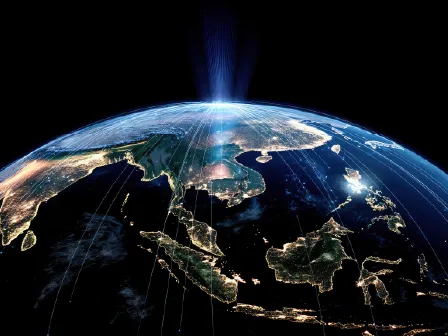WGS84 & EPSG:4326 geodetic systems world display with latitude lines