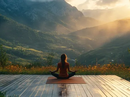 Woman doing yoga